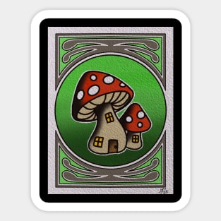 Mushroom cottage Sticker